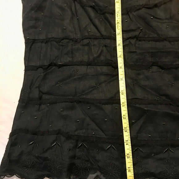 EUC Odille for Anthropologie embroidered top sz 12 - Picture 7 of 12